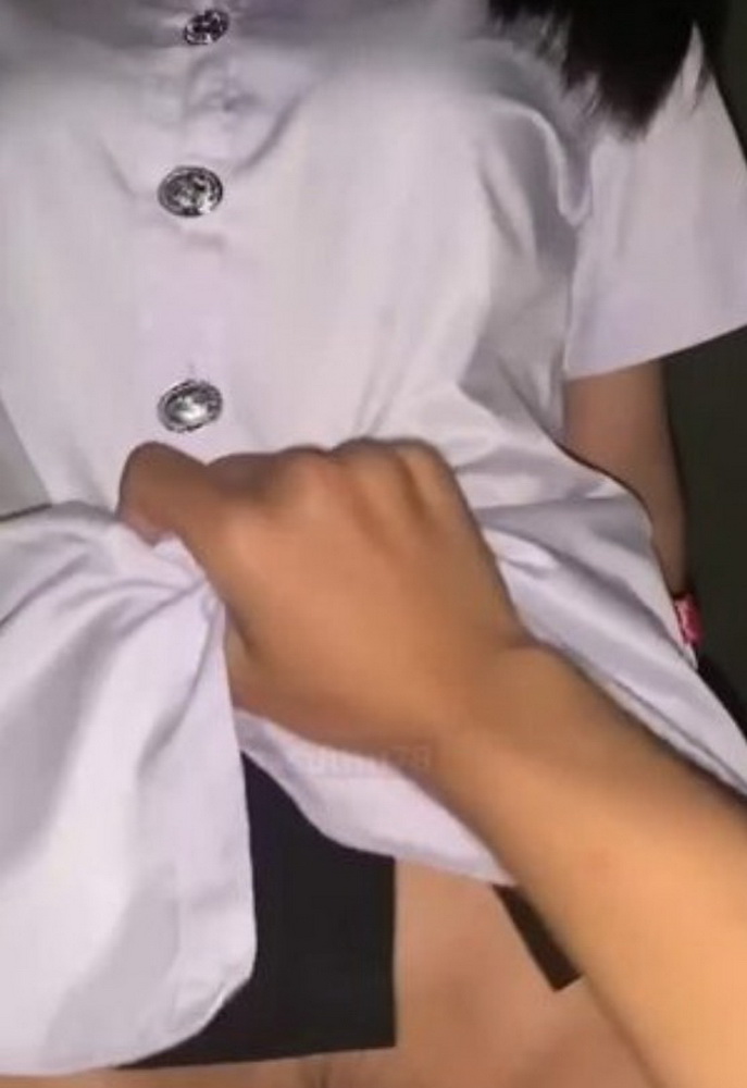 คลิปหลุดเด็กนักศึกษามอดัง โดนแฟนจับเย็ดคาชุดนักศึกษา